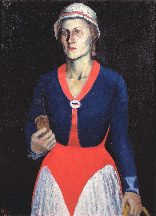 Портрет жены художника. 1934. Государственный Русский музей. Автор: Казимир Малевич.
