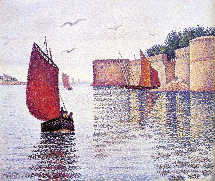 Конкарно. Лодка Сардины, 1891. Автор: Поль Синьяк.