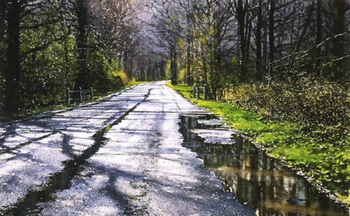  Лесная дорога после дождя.| Фото: artists.ru.