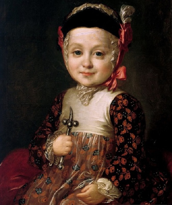  «Портрет А.Г.Бобринского в детстве» (1760 год.) Автор: Ф.Рокотов.