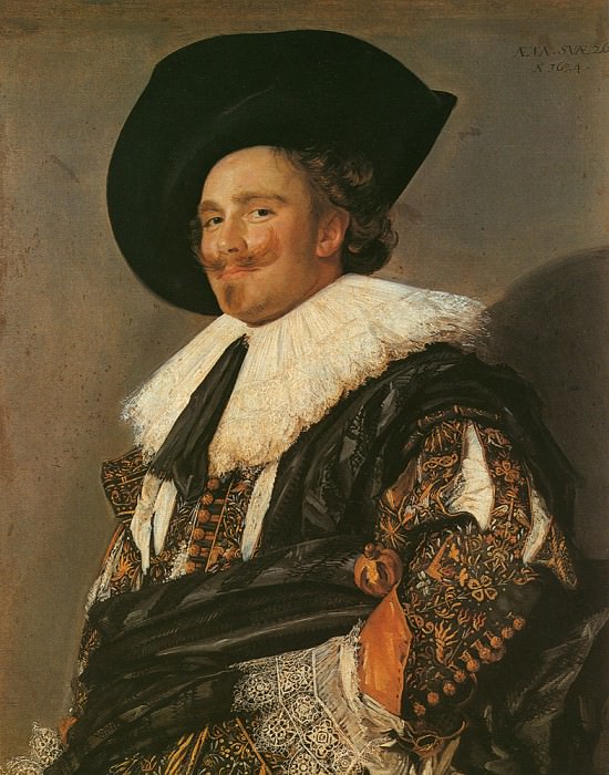  Улыбающийся кавалер. (1624 год.) Автор: Франс Хальс.