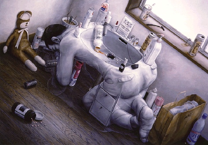 Сюрреализм от японского художника Tetsuya Ishida.