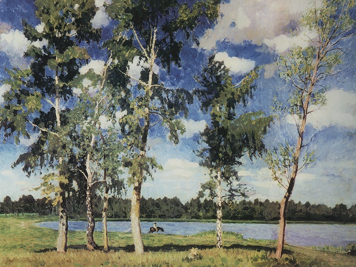 На озере. 1926 год. Автор: Игорь Грабарь.