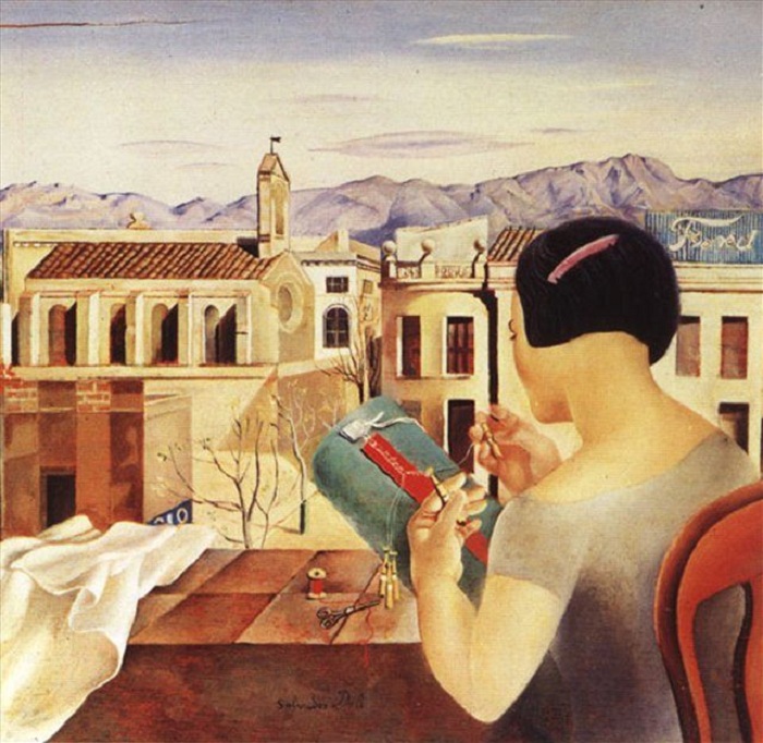 Женщина у окна в Фигерасе. (1926). Автор: Сальвадор Дали.