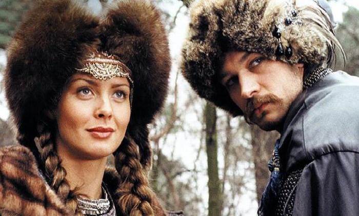 Михал Жебровский и Изабелла Скорупко в кинофильме «Огнем и мечом».