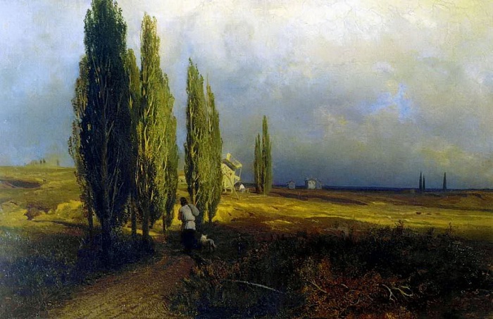 Тополя. (1870год). Автор: Федор Васильев.