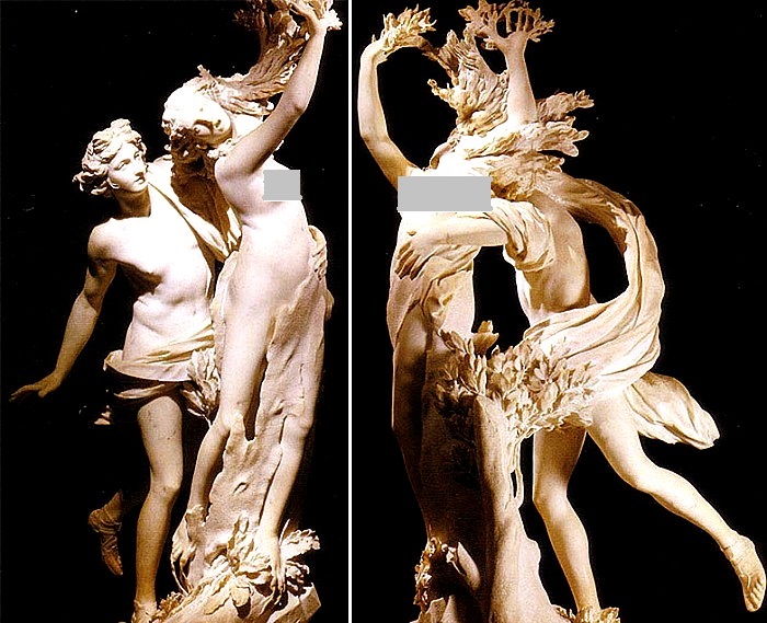 Скульптура Аполлон и Дафна. Скульптор: Джованни Лоренцо Бернини, (1622-1625 гг).