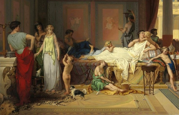 Какой представлял себе жизнь жителей Помпеи до трагических событий живописец Жозеф Команс.
