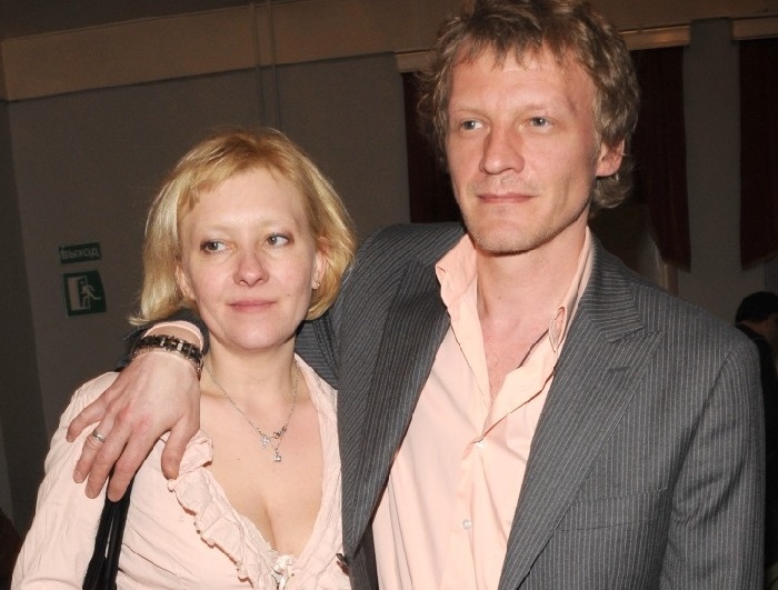 Алексей Серебряков с женой Машей.
