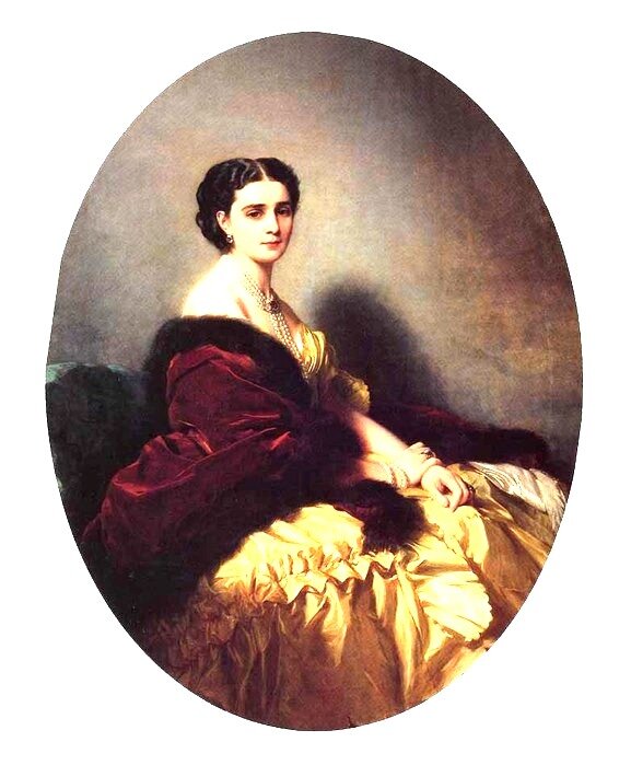 Портрет С.П. Нарышкиной.1858г. Эрмитаж. Автор: Франц Ксавер Винтерхальтер.