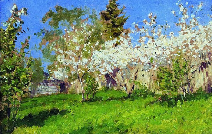 Исаак Левитан. Цветущие яблони. 1896 год.