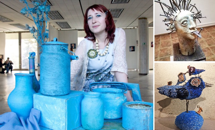 Белорусская художница Анна Силивончик и ее скульптурные композиции.