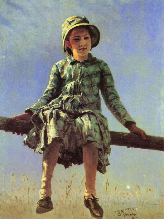 «Стрекоза». (1884 год). Автор: Илья Репин.