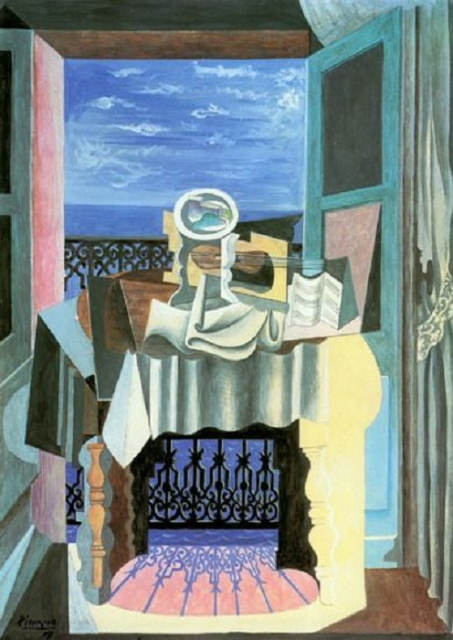  Натюрморт у окна в Сан-Рафаэле. (1919 г). Автор:  Пабло Пикассо.