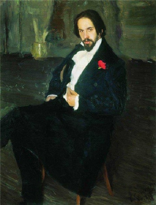 Портрет И.Я.Билибина. (1901 год). Художник Борис Кустодиев.