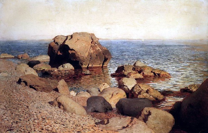 К берега моря. (1886 год). Автор: Исаак Левитан.