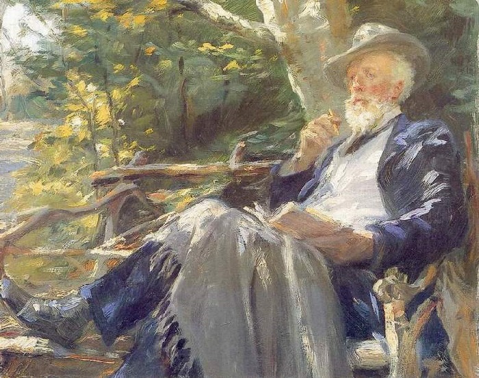  Портрет художника Хольгера Драхмана. (1902 год). Автор: Педер Северин Крёйер.