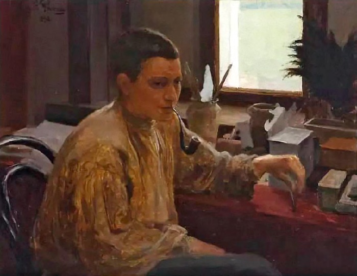  Портрет Надежды Репиной. (1896 год). Автор: Ю.И. РЕПИН.