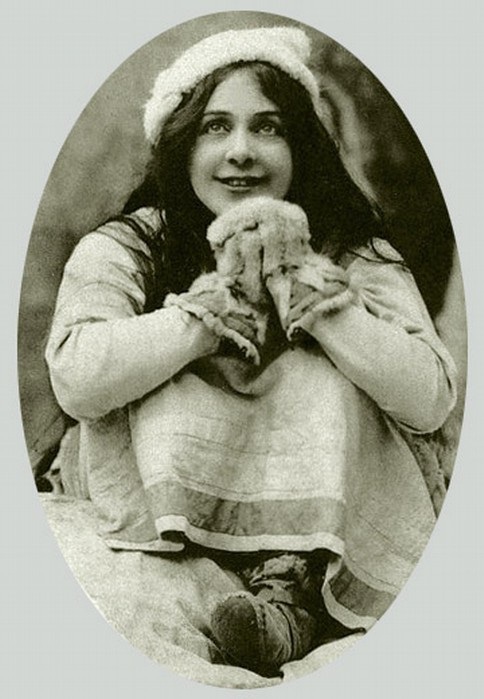 Мария Лилина в образе Снегурочки.