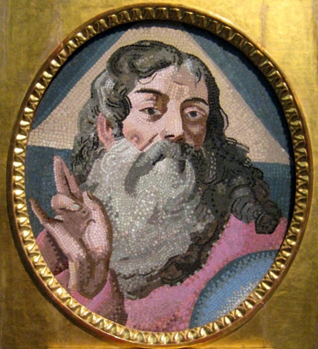 Мозаичная икона работы Ломоносова.