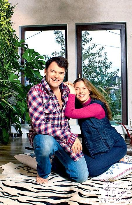 «Мой дом – моя крепость». Евгений Дятлов с женой Юлией Джербиновой.