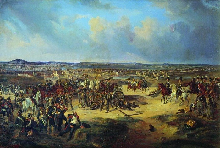 Сражение при Париже в 1814 г.(1834). Автор: Б. Виллевальде. 