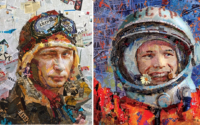  «Mr. President». /  «Первый». Портреты в стиле APP.ART от Андрея Шатилова.