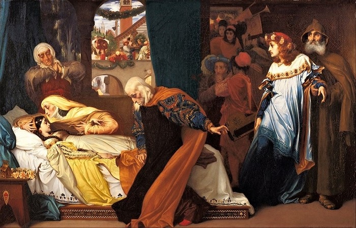 «Притворная смерть Джульетты». (1856-1858) Автор: Фредерик Лейтон.