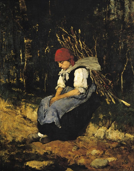 «Женщина, несущая хворост» (1873 год). Автор: Михай Мункачи.