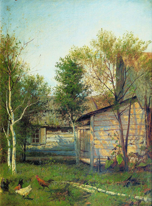 Солнечный день. Весна. (1876-1877). Автор: Исаак Левитан.