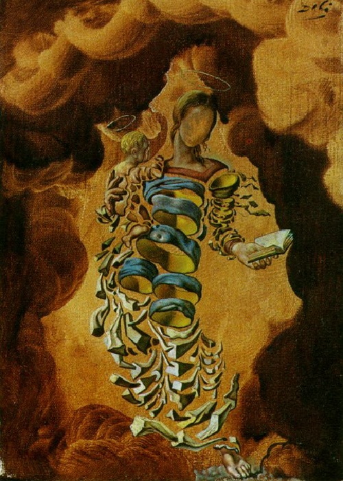 Мадонна в частицах. (1952). Автор: Сальвадор Дали.