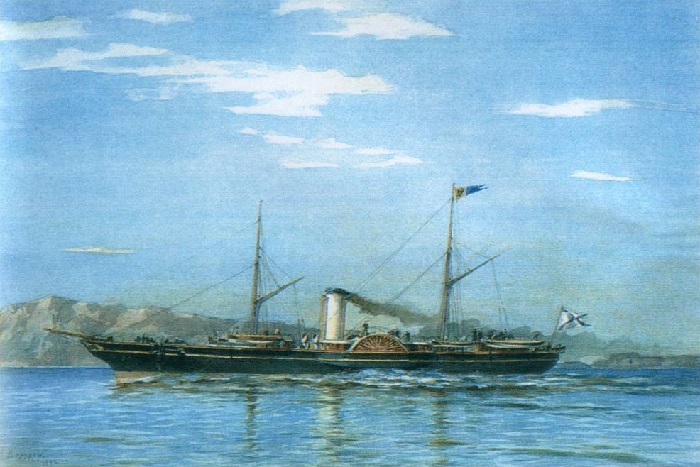 «Императорская яхта «Штандарт» (1858—1879)», (1892) — Центральный военно-морской музей. Автор: Александр Беггров.