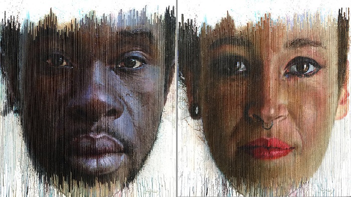 Мужчина и женщина.Трехмерные портреты художника Серджи Каденаса. ¦ Фото: gooodnews.ru.