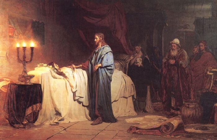 «Воскрешение дочери Иаира» (1871 год). Автор: Илья Репин.