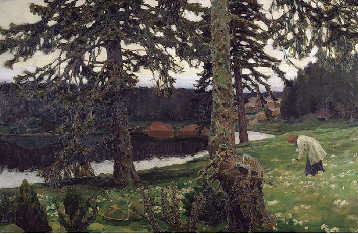 «Озеро» (1902). Автор: Аполлинарий Васнецов.