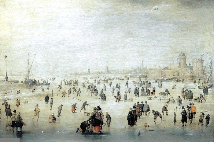 Катание на коньках, 1610-1615 г.г