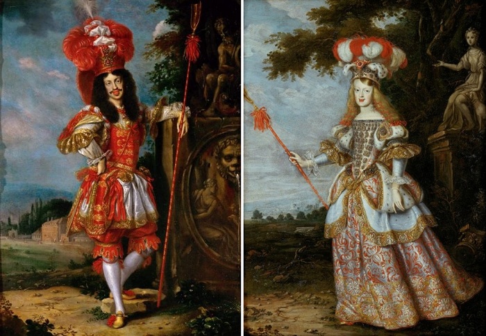 Парный портрет императора и его молодой жены. Автор: Ян Томас. 