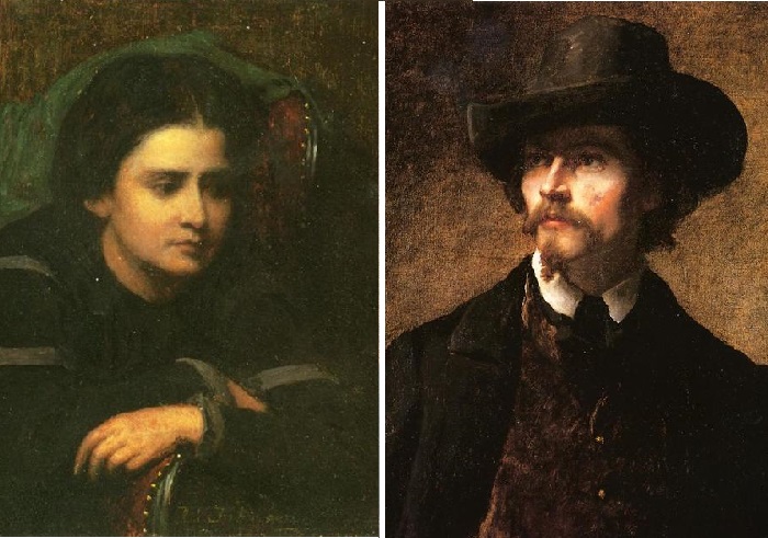 «Cachette». «Кашетта». / «A man in a hat». «Мужчина в шляпе». Портретная живопись  Истмена Джонсона.
