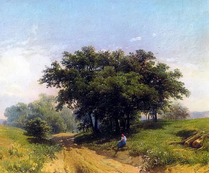 Летний жаркий день. (1869 год). Автор: Федор Васильев.