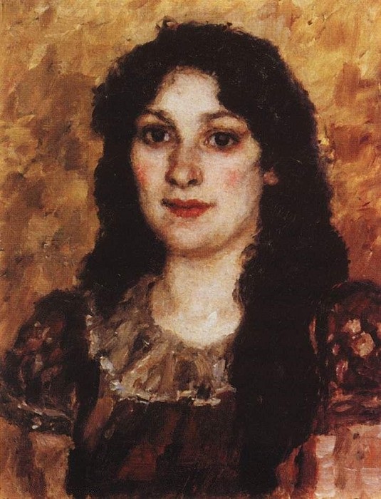 Портрет жены художника. Автор: Василий Суриков.
