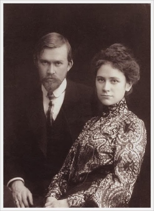 Юлия Прошинская и Борис Кустодиев.