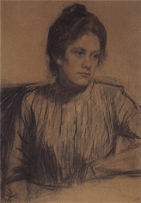 Этот портрет Юлии Прошинской написан Кустодиевым почти сразу после знакомства с ней. Государственный Русский музей.