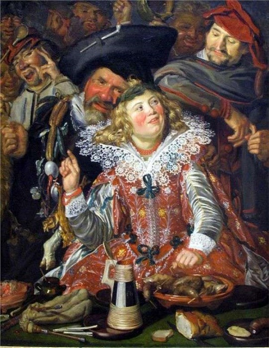 Весёлое общество. (1615 год.) Автор: Франс Хальс.