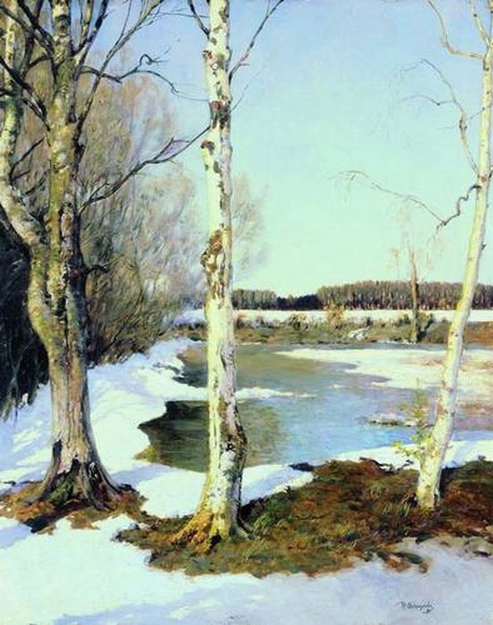«Ранняя весна». (1891). Автор: Остроухов И. С.
