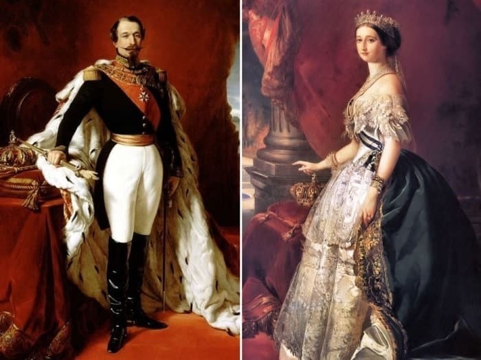 Наполеон III и Евгения. Автор: Франц Ксавер Винтерхальтер.