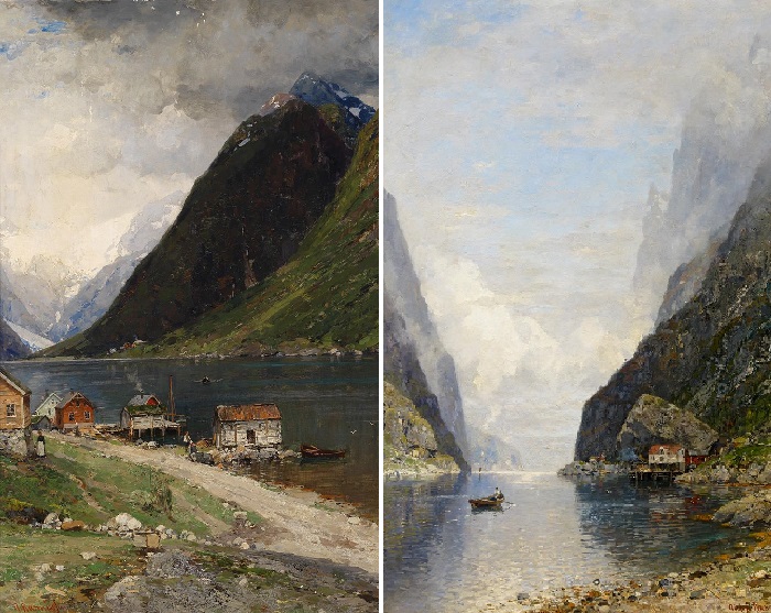 «Views of a Fjords». «Виды на фьорды». Автор: Georg Anton Rasmussen.