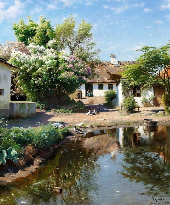  Сельский пейзаж художника Педера Мёнстеда.