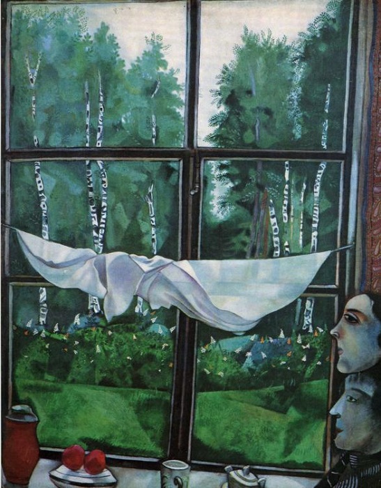 «Окно на даче». Государственная Третьяковская галерея. Автор: Марк Шагал.