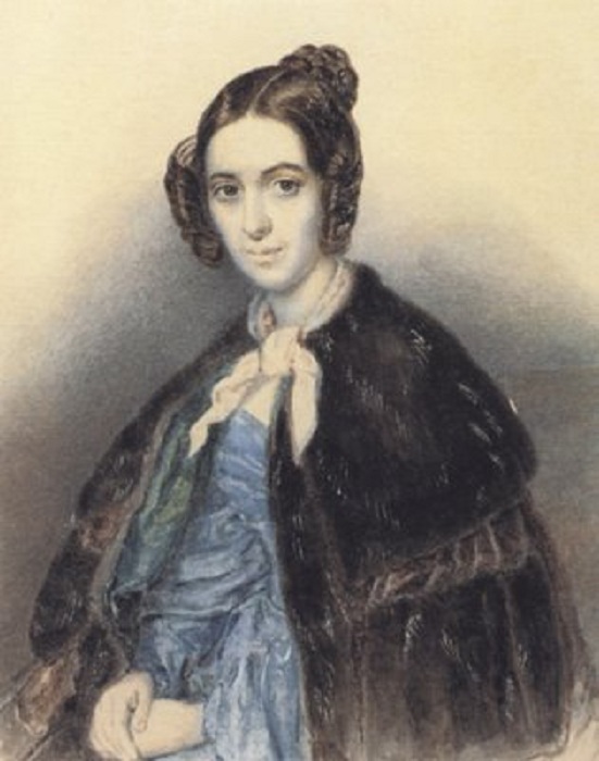 Варвара Репнина-Волконская.(1845). Автор: Т.Шевченко.