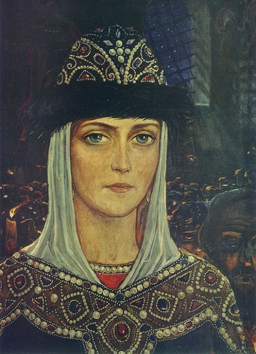Княгиня Евдокия в Храме. (1977) Автор: И.С. Глазунов